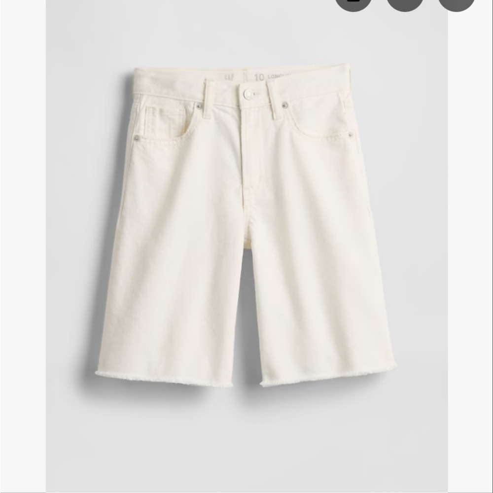 GAP Kids White Denim Shorts